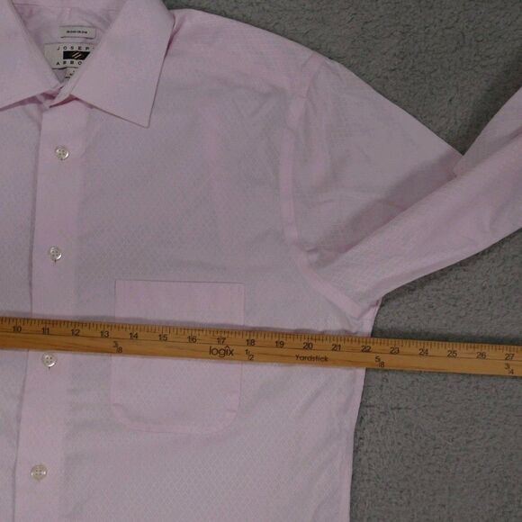 Joseph Abboud Shirt Mens 16 - 32/33 Pink Button Up Long Sleeve Egyptian - Picture 10 of 15